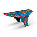 Camo Orange & Blue Mudguard