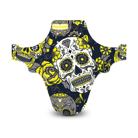 Candy Skull Yellow Mudguard