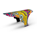 Comic Yellow, Pink & Green Mudguard