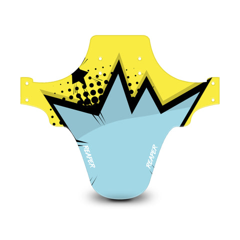 Pop Art Light Yellow & Blue Mudguard