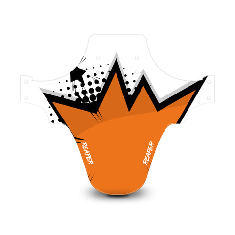 Pop Art Orange & White Mudguard