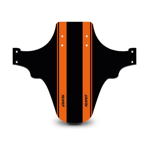 Racing Stripes Black & Orange Mudguard