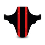 Racing Stripes Black & Red Mudguard