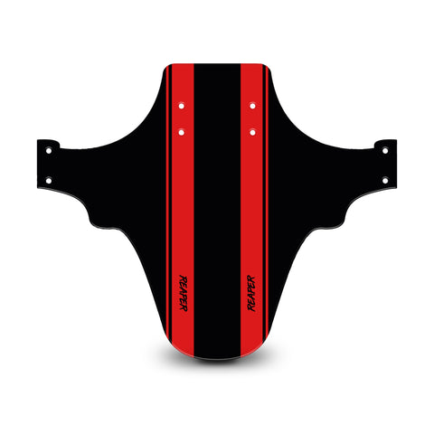 Racing Stripes Black & Red Mudguard