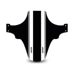 Racing Stripes Black & White Mudguard