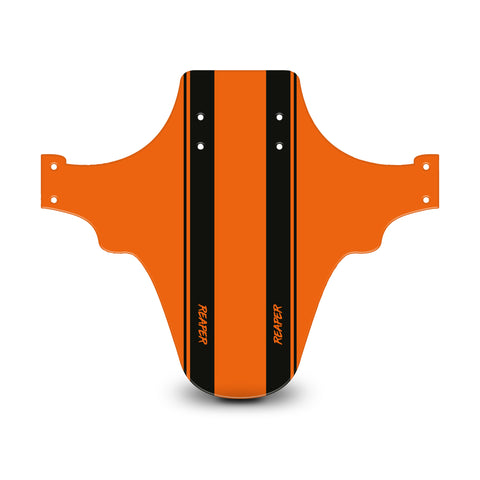 Racing Stripes Orange & Black Mudguard