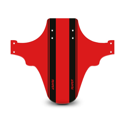 Racing Stripes Red & Black Mudguard