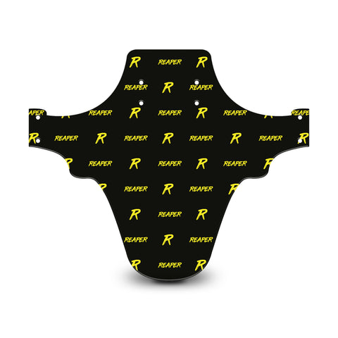 Reaper Logo Pattern Black & Yellow Mudguard