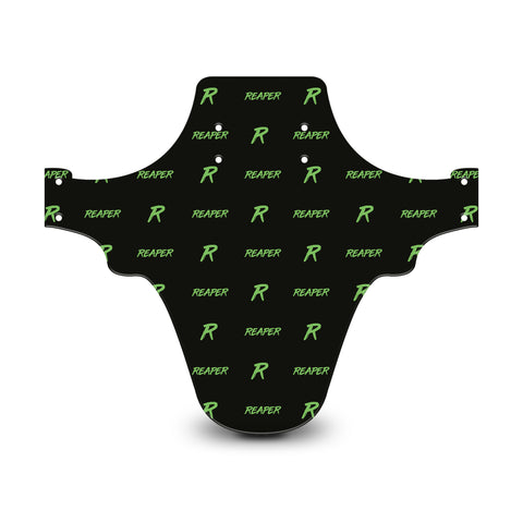 Reaper Logo Pattern Black & Green Mudguard