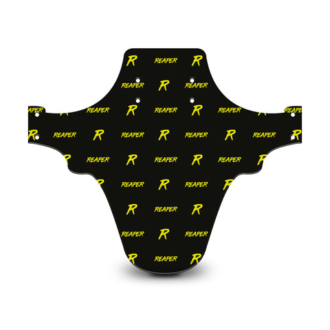 Reaper Logo Pattern Black & Volt Mudguard