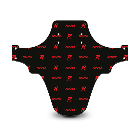 Reaper Logo Pattern Black & Red Mudguard