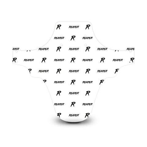 Reaper Logo Pattern White & Black Mudguard