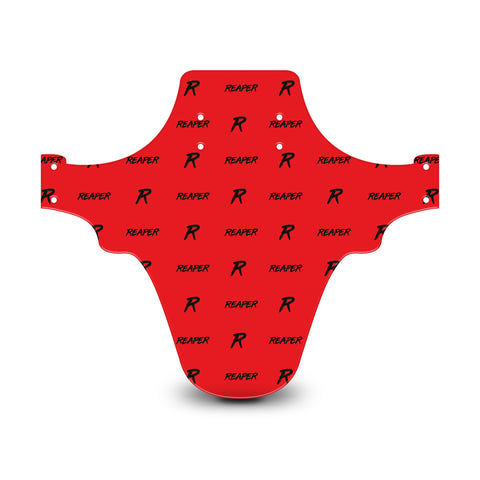 Reaper Logo Pattern Red & Black Mudguard