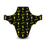 Reaper Skull Pattern Black & Yellow Mudguard