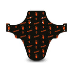 Reaper Skull Pattern Black & Orange Mudguard