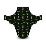 Reaper Skull Pattern Black & Green Mudguard