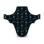 Reaper Skull Pattern Black & Blue Mudguard