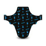 Reaper Skull Pattern Black & Blue Mudguard