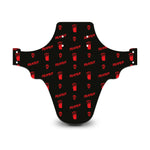 Reaper Skull Pattern Black & Red Mudguard