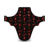 Reaper Skull Pattern Black & Red Mudguard