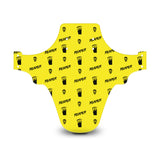 Reaper Skull Pattern Yellow & Black Mudguard