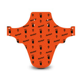 Reaper Skull Pattern Orange & Black Mudguard