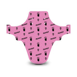 Reaper Skull Pattern Pink & Black Mudguard