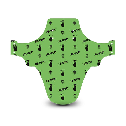 Reaper Skull Pattern Green & Black Mudguard