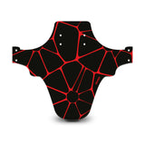 Voronoi Diagram Black & Red Mudguard