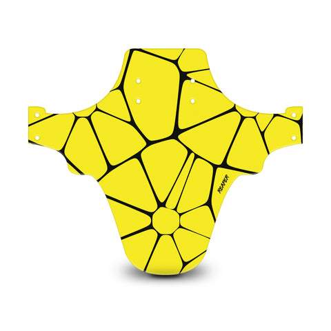 Voronoi Diagram Yellow & Black Mudguard