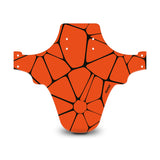 Voronoi Diagram Orange & Black Mudguard