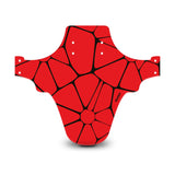 Voronoi Diagram Red & Black Mudguard