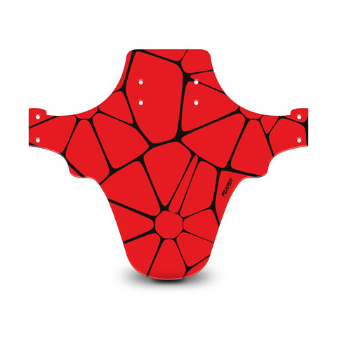 Voronoi Diagram Red & Black Mudguard